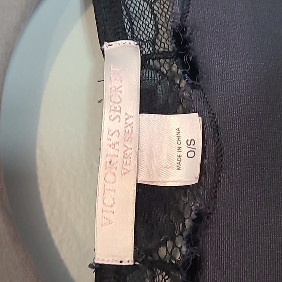 Victoria’s Secret Velvet Silk‎ Kimono Vintage Y2K Lace Tie Front Whimsigoth - Picture 8 of 10